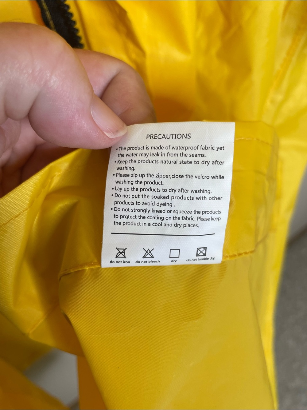 Men’s Long Hooded Safety Rain Coat - Picture 5 of 6